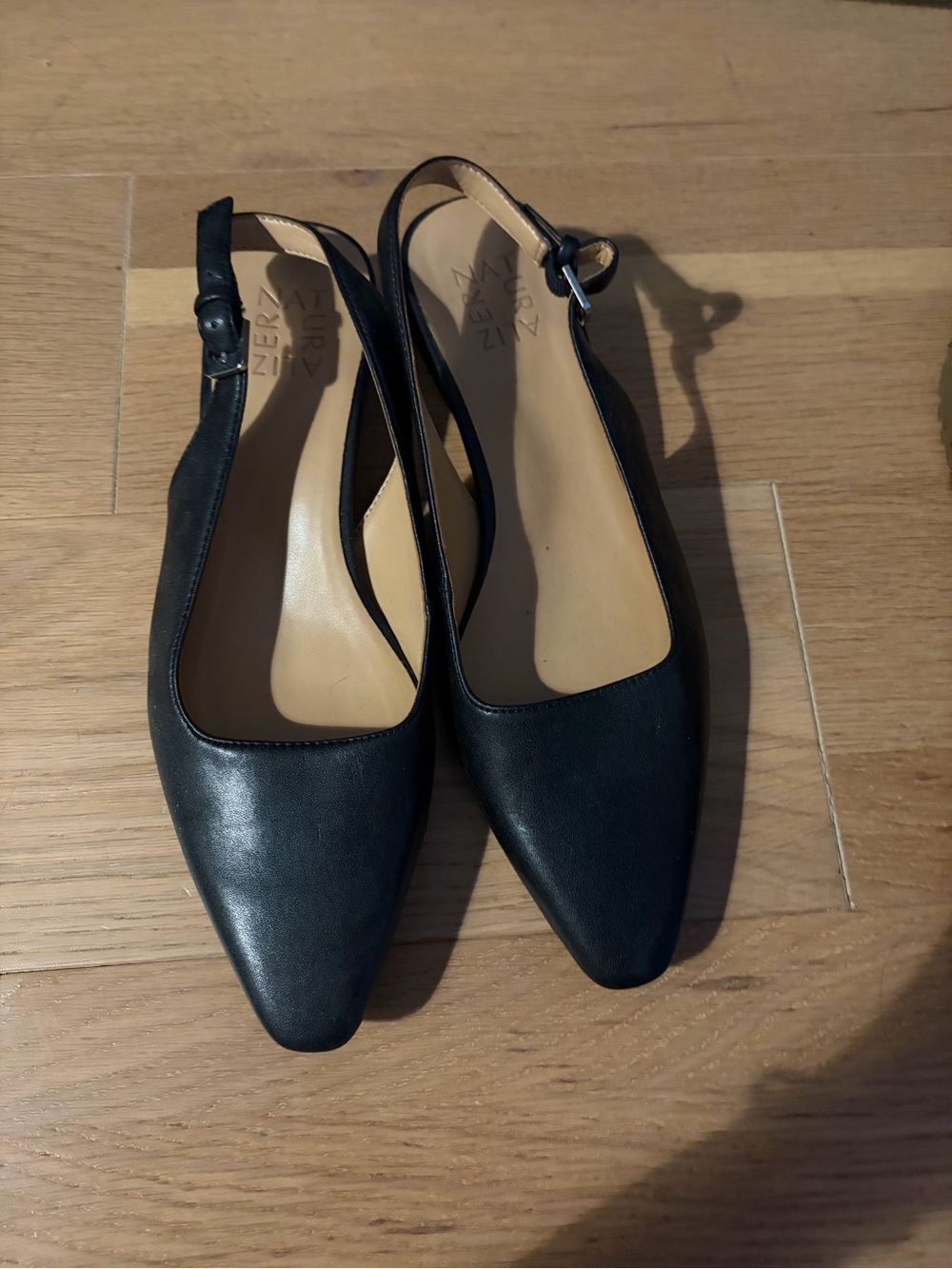 Naturalize Women’s Black Slingback kitten heels